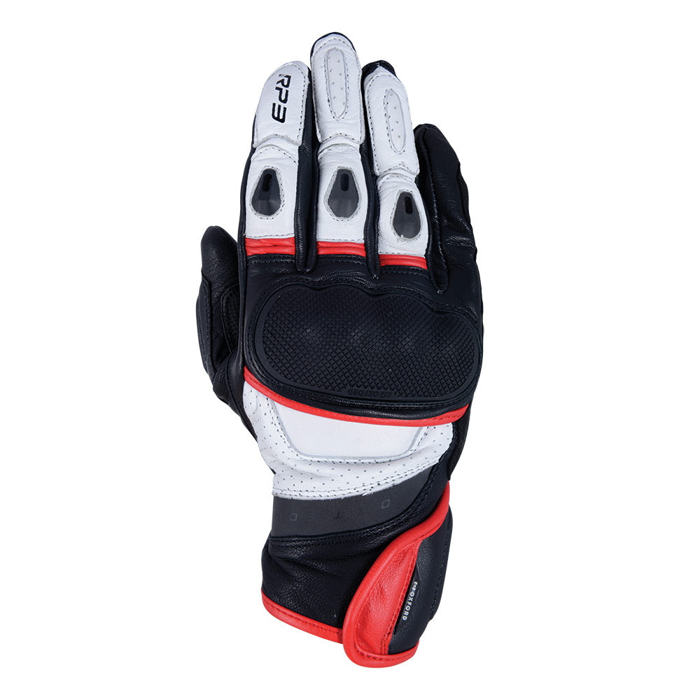 Oxford RP-3 2.0 Short Sports Gloves Black White & Red : Oxford