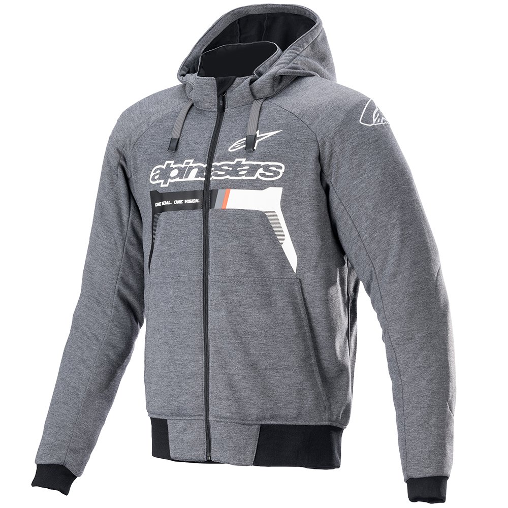 Alpinestars Chrome Ignition Hoodie Melange D Grey White Oxford Products