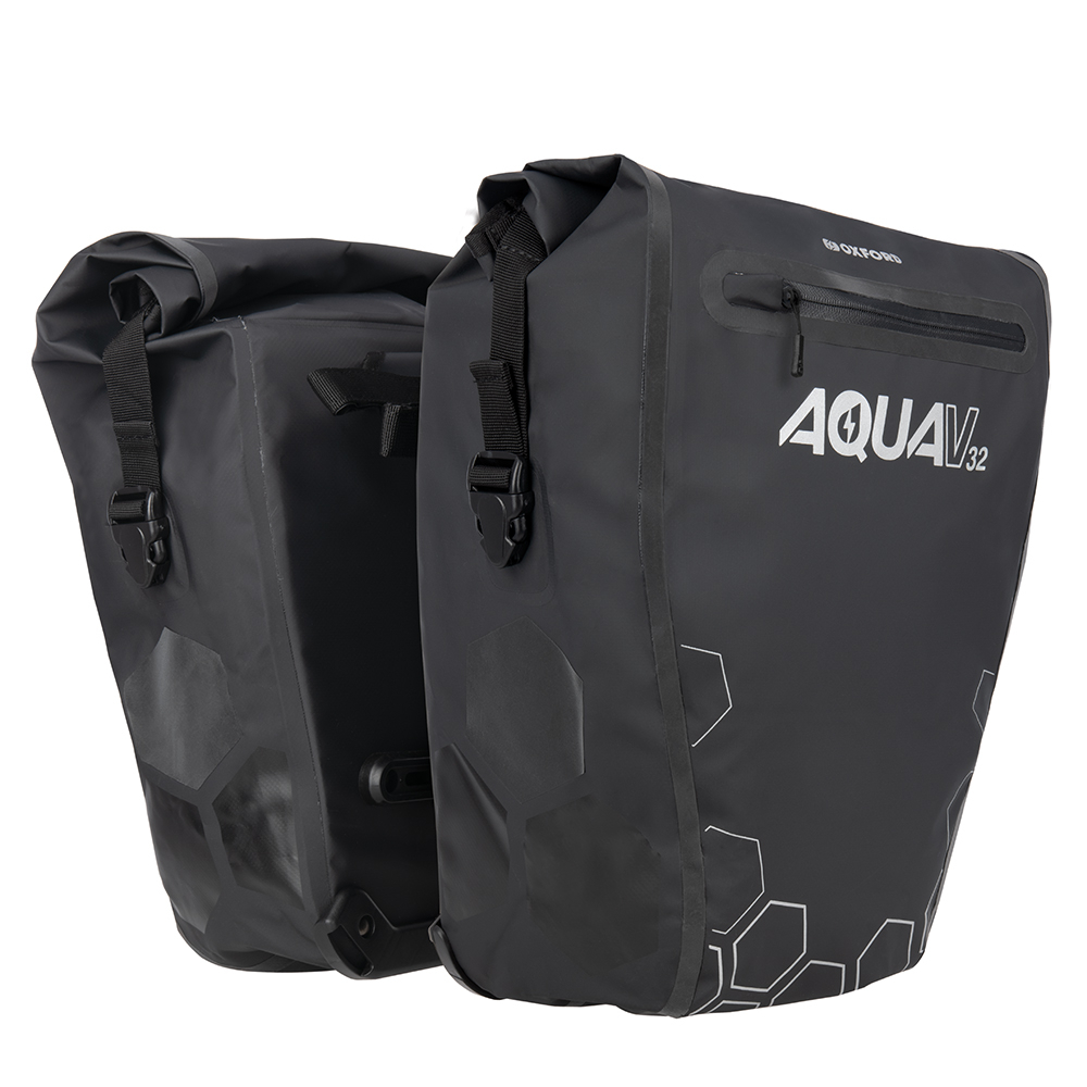 Oxford Products Aqua P32 Panniers OL755 Black J&S 