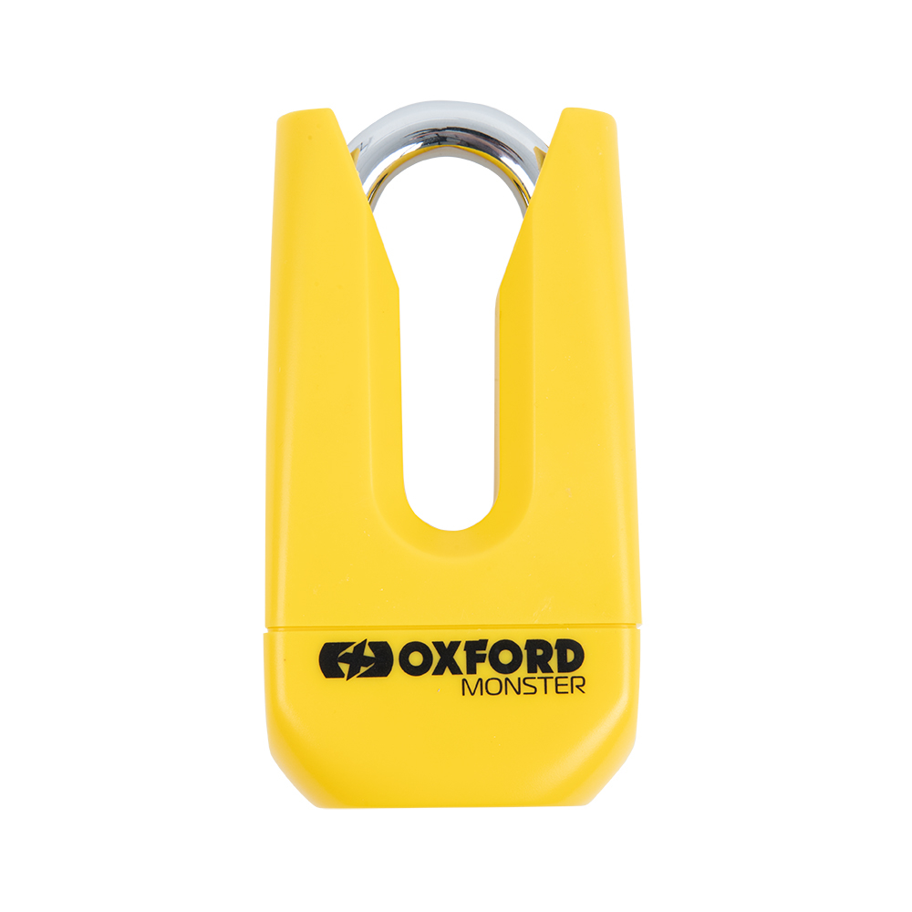 Oxford Big Boss Disc Lock 16mm Motorcycle Shackle Locks Yellow Padlock 