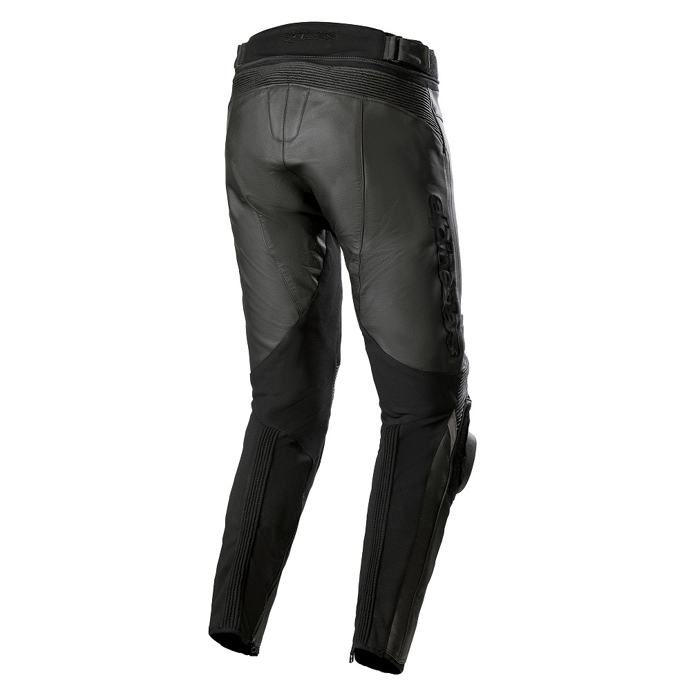 Alpinestars Missile Leather Motorcycle Jeans Black Sports Black Short Leg J&S 