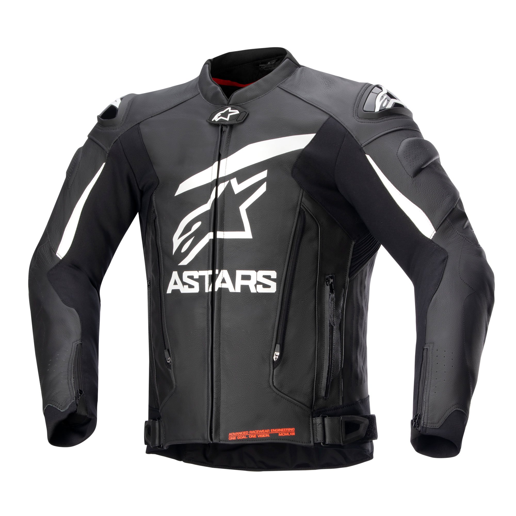 Alpinestars Gp Plus V4 Leather Jkt Black White : Oxford Products