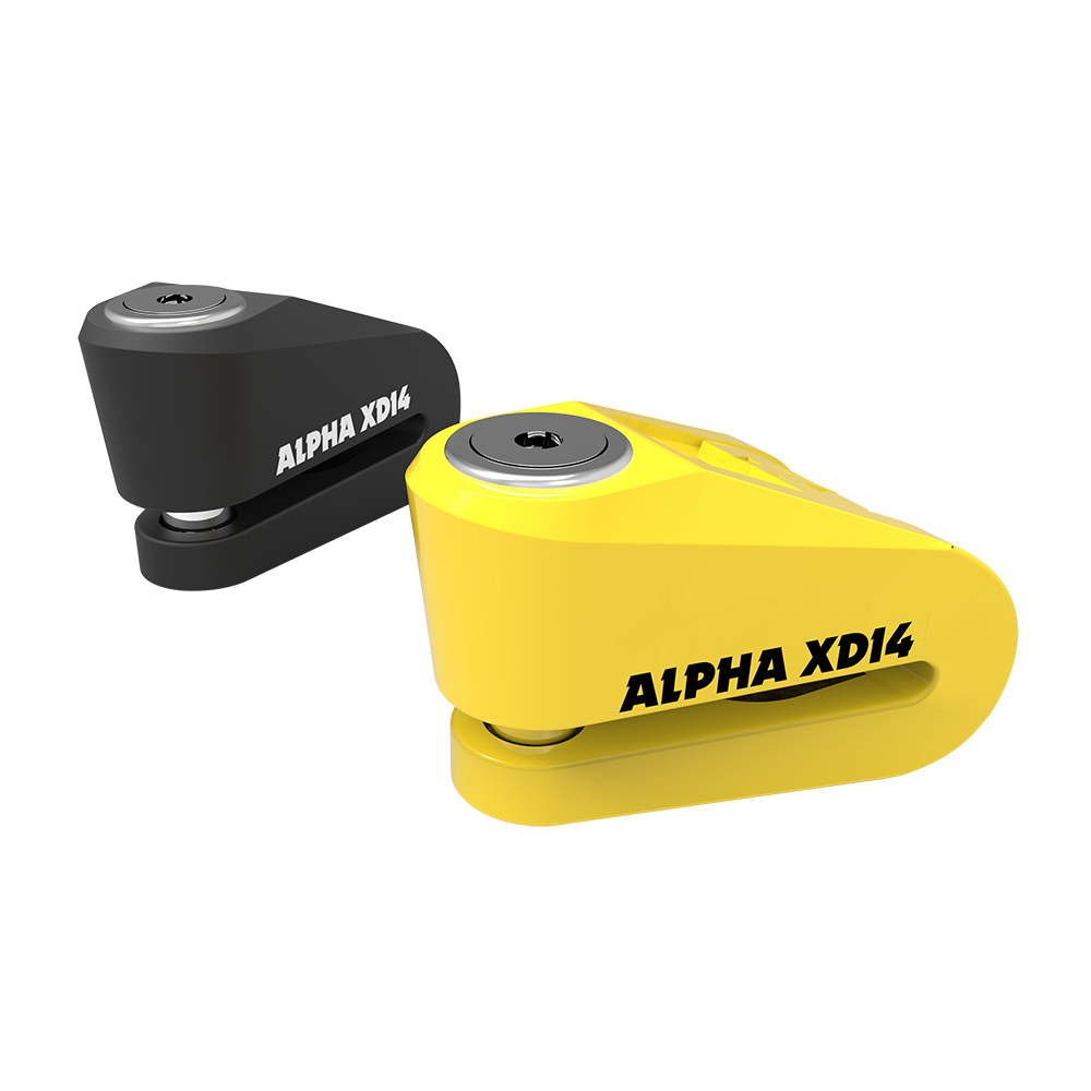 Oxford LK276 Yellow Alpha XD14 Disc Lock 