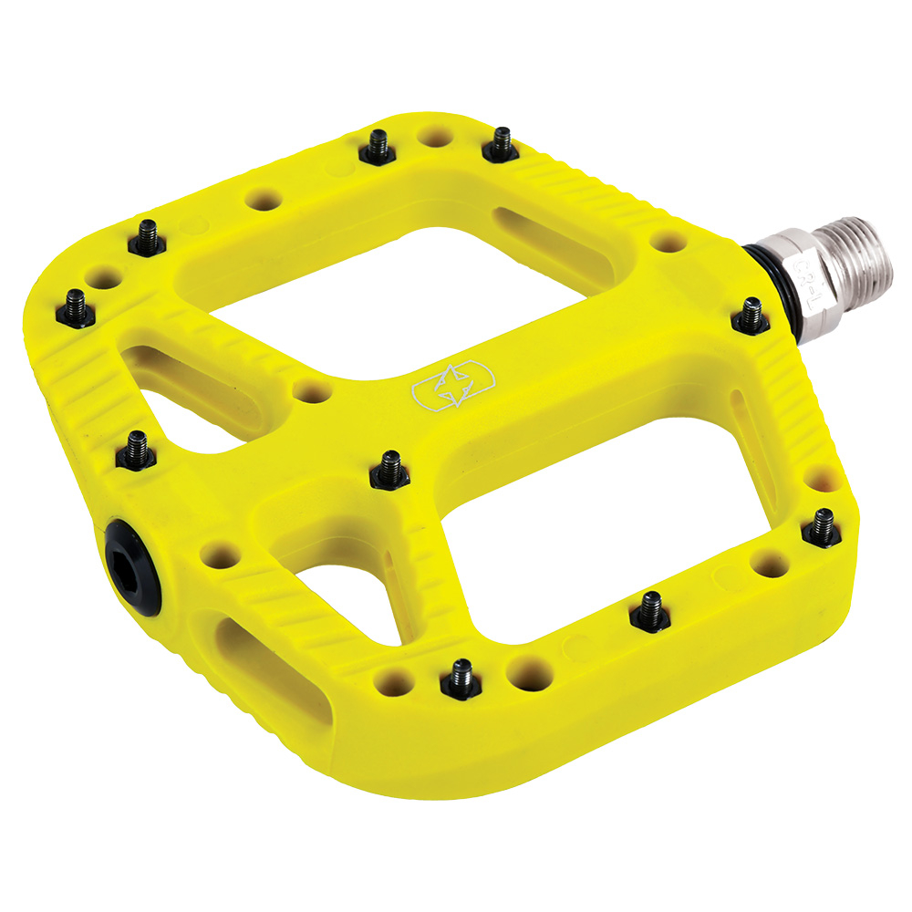 Yellow flat pedals 2025
