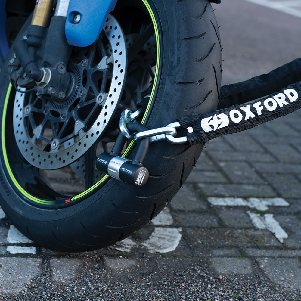 Oxford Motorbike Motorcycle HD Chain Loop Lock Chain & Padlock Loop 1.2 M x 10mm 