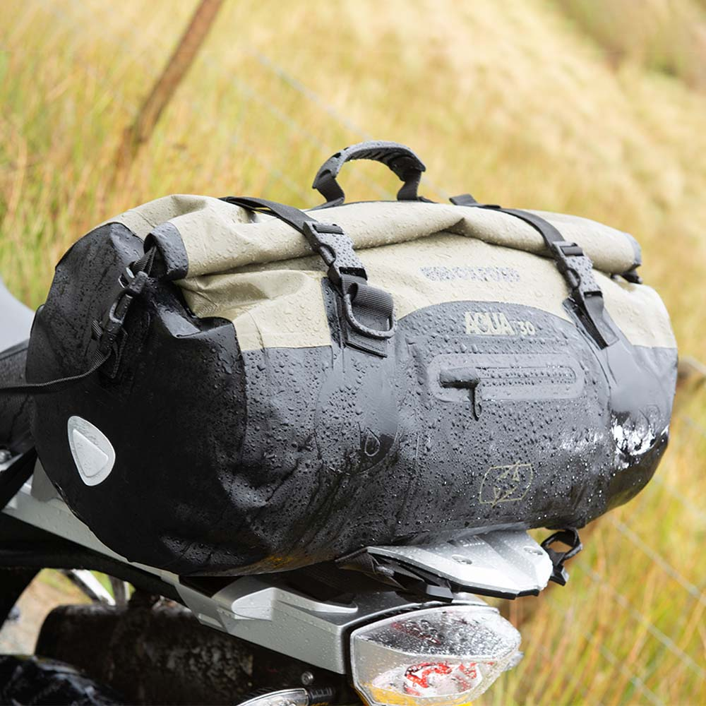 Oxford Aqua T70 Motorcycle Roll Bag Black/Fluorescent Waterproof Bike Luggage 