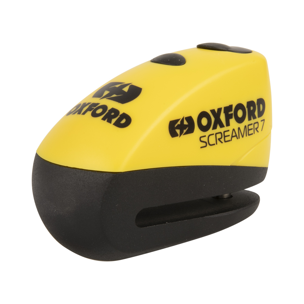 Oxford Screamer7 Alarm Disc Lock Yellow/black : Oxford Products
