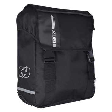 Oxford C20 20L Double Bicycle Pannier Bag Black