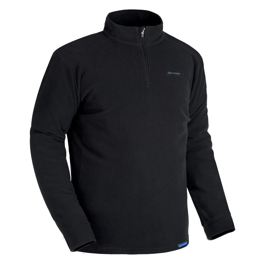 Oxford Advanced Micro Fleece 1/2 Neck MS Top Black : Oxford Products