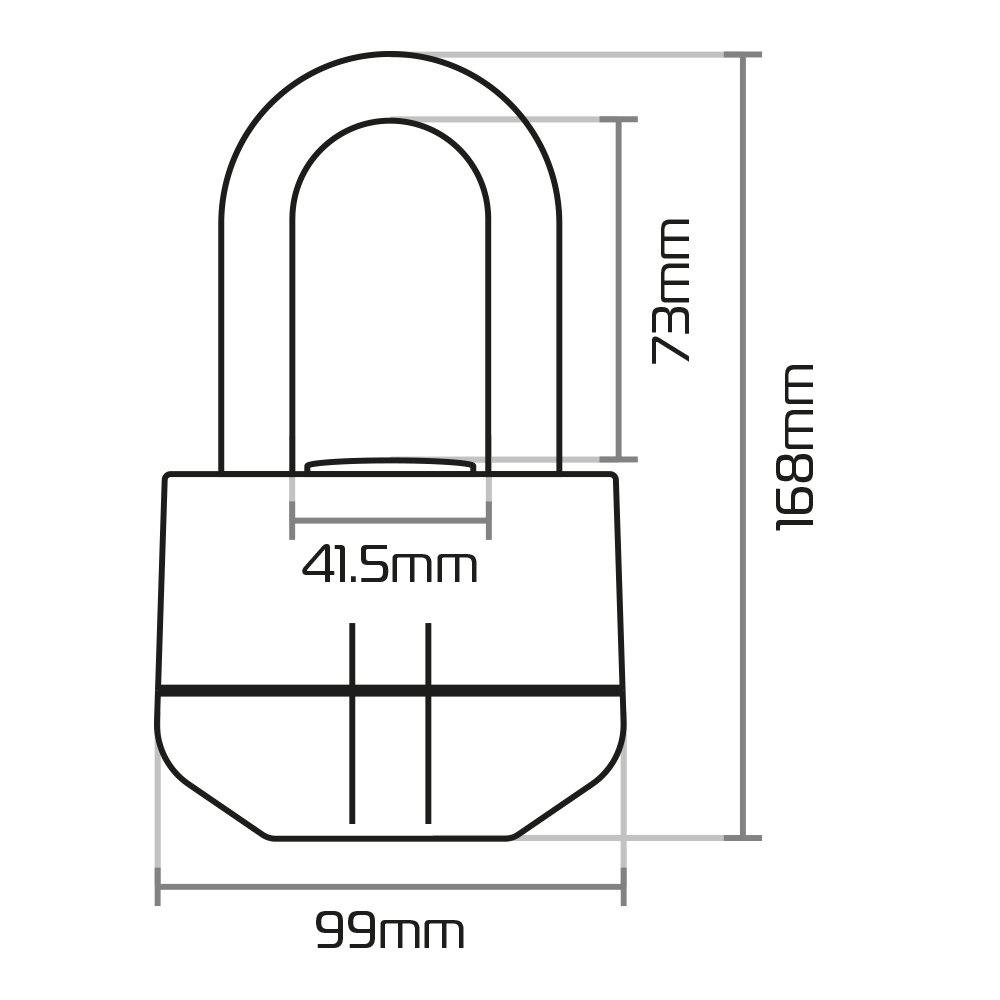 Oxford Boss Alarm 14mm Lock Yellow : Oxford Products