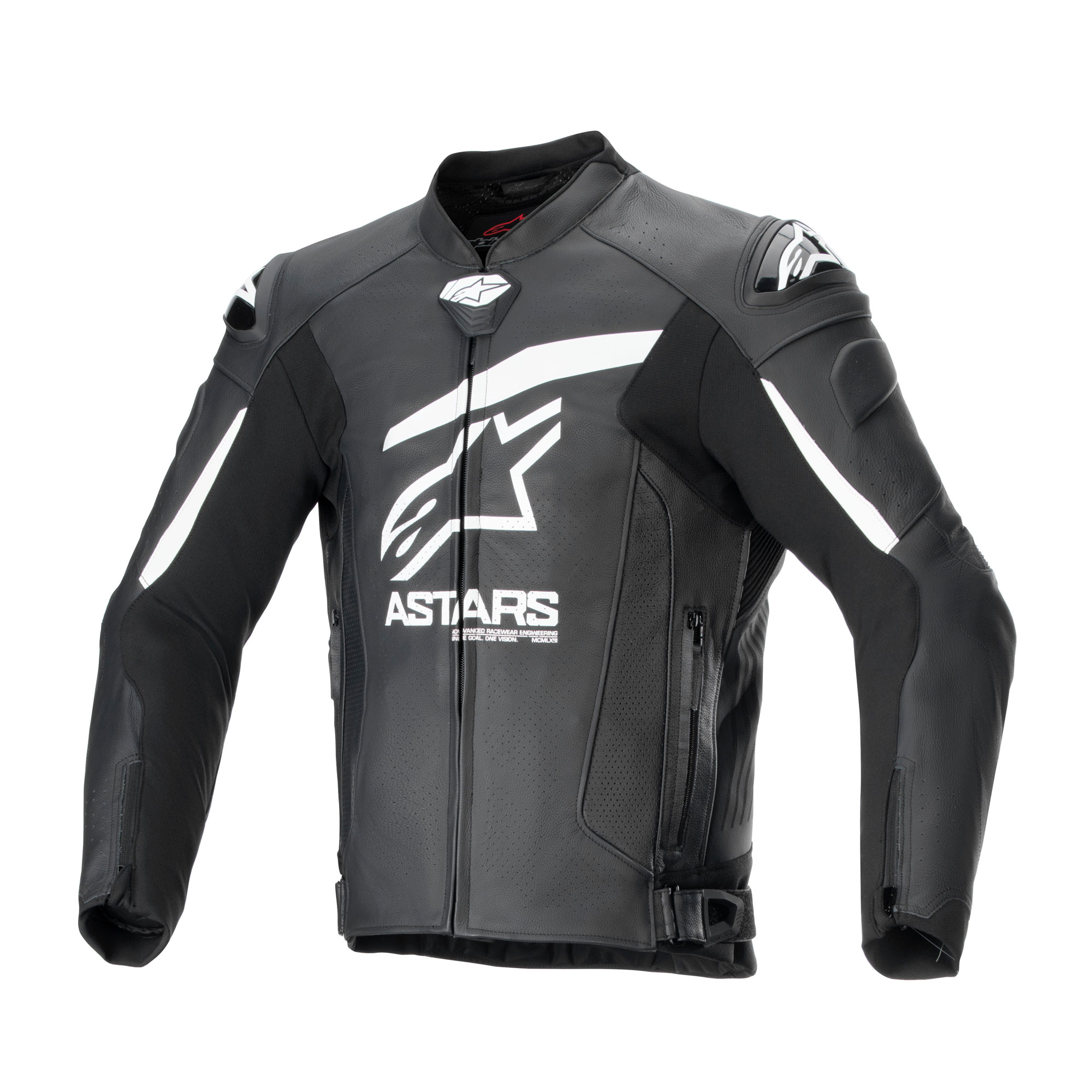 Alpinestars Gp Plus R V4 Airflow Leather Jkt Black White Oxford Products