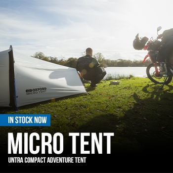 Pack light, ride far: the ultra-lightweight camping tent from Oxford… In stock now!