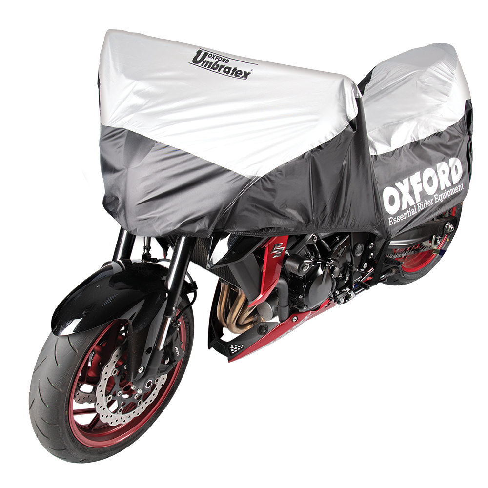 Oxford Dormex Indoor Motorradabdeckung, Größe M, Schwarz/grau, 90x39x49 Cm - Atmungsaktiver Staubschutz