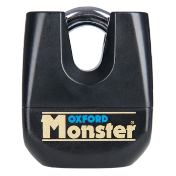 Oxford Monster 11mm Padlock Black - unpackaged BOM