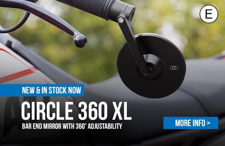 Circle 360 XL Bar End Mirror: new & in stock now!