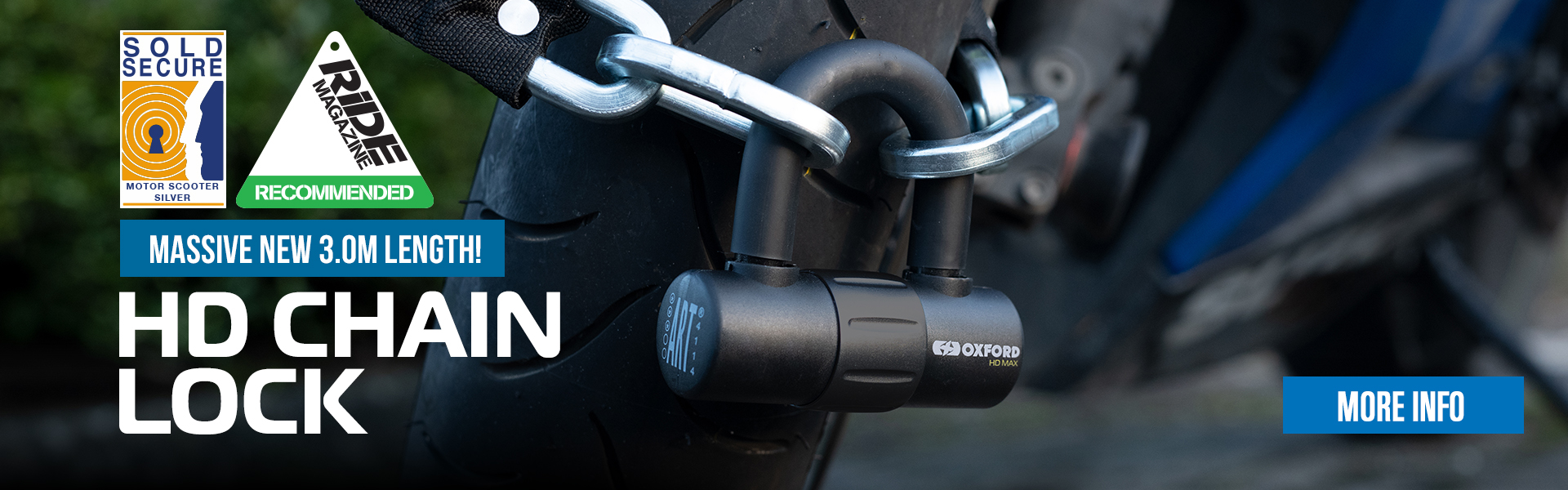 NEW from Oxford - 3.0m HD Chain Lock!