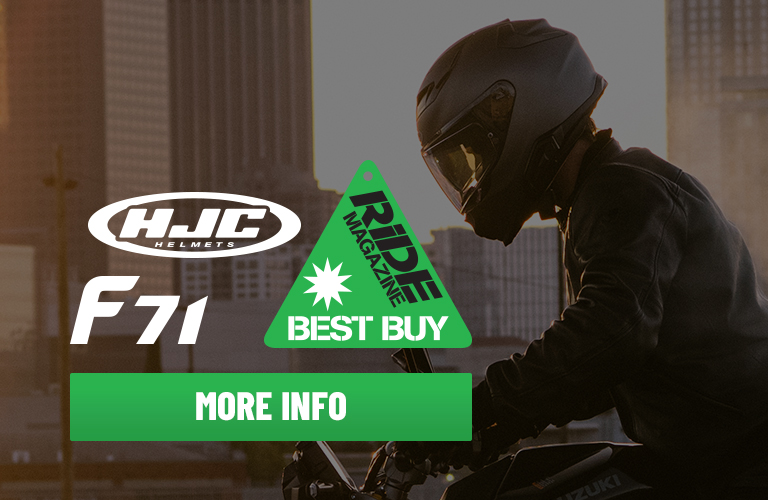 HJC F71 - awarded RiDE Best Buy!