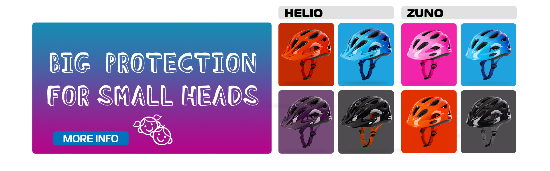 NEW from Oxford: Helio and Zuno kids helmets!