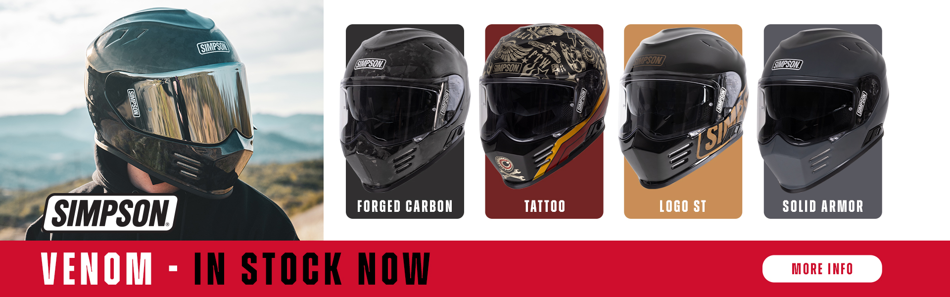 New Simpson Venom range - in stock now!