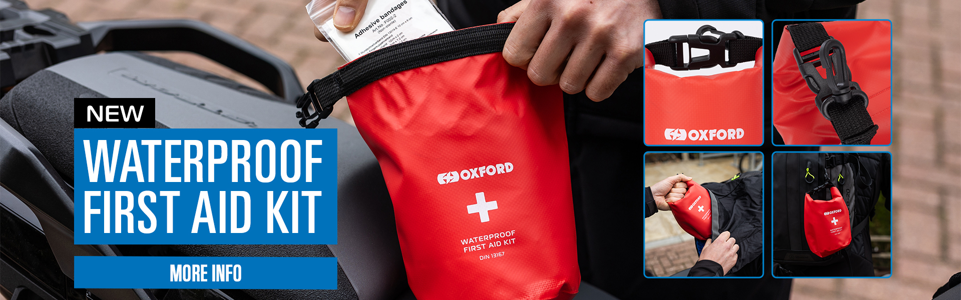 New from Oxford: Waterproof First aid Kit!